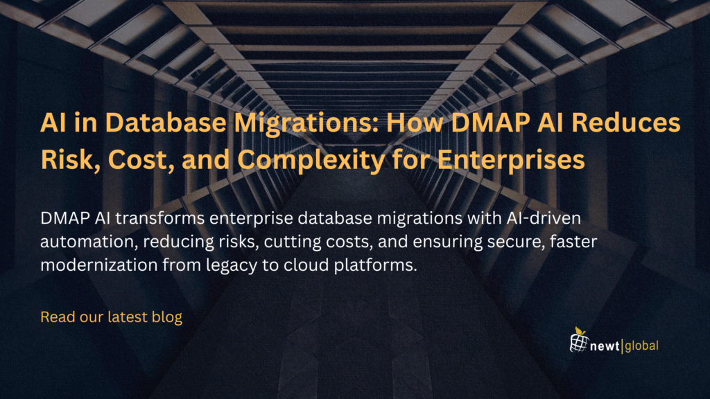 lowchart of AI-driven database migration process using DMAP AI