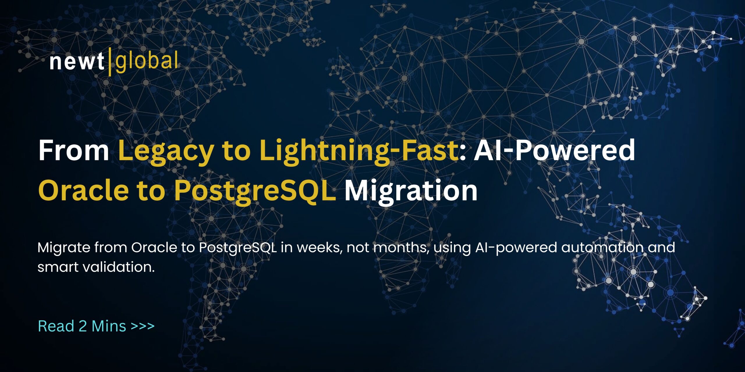 Migrate from Oracle to PostgreSQL in weeks, not months, using AI-powered automation and smart validation.