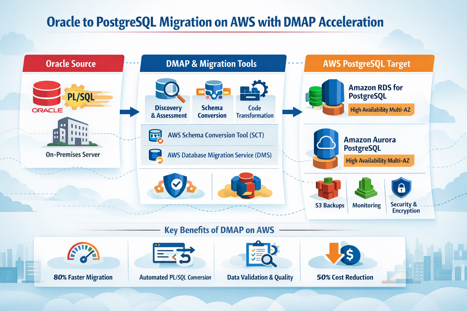 Oracle to PostgreSQL Migration on AWS