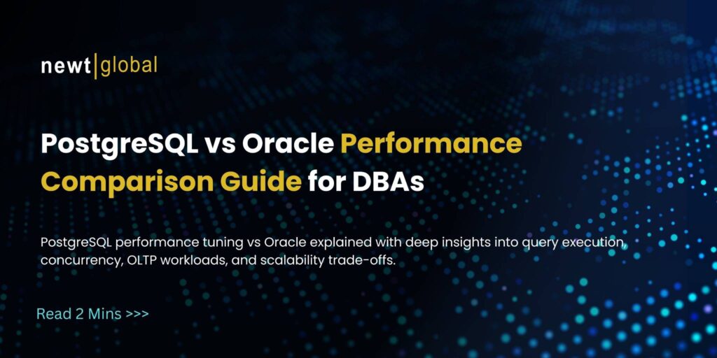 PostgreSQL vs Oracle database performance comparison for OLTP, scalability, and enterprise workloads