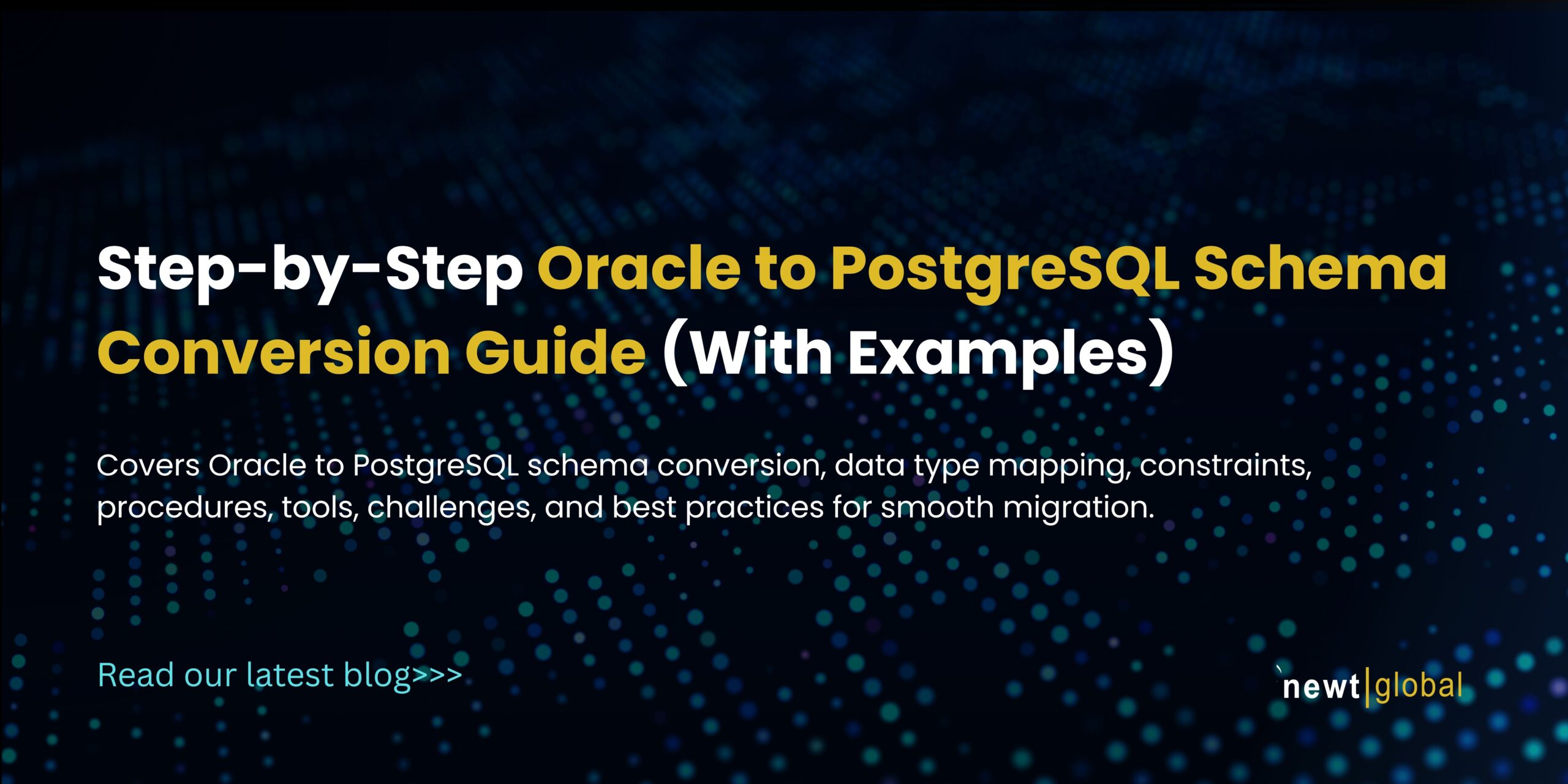 Schema conversion from Oracle to PostgreSQL is a critical step in database modernization.